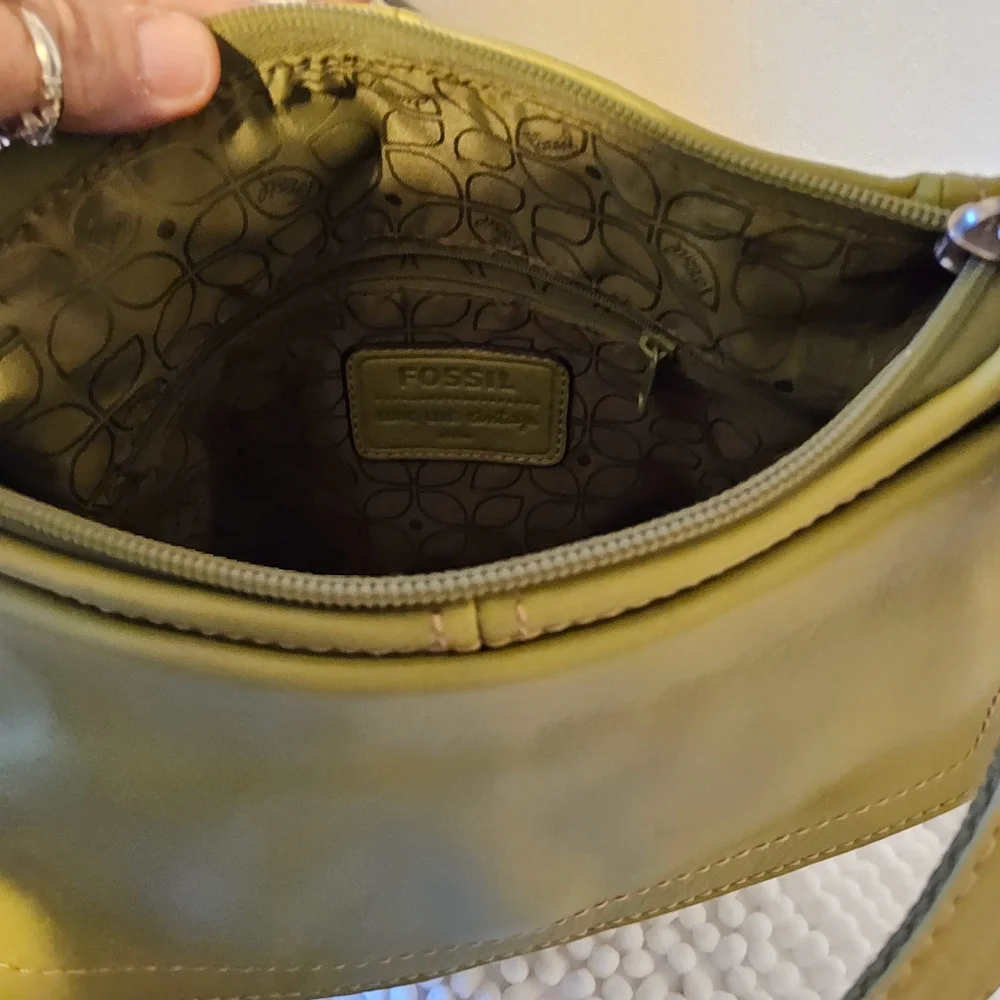 Fossil Leather crossbody bag